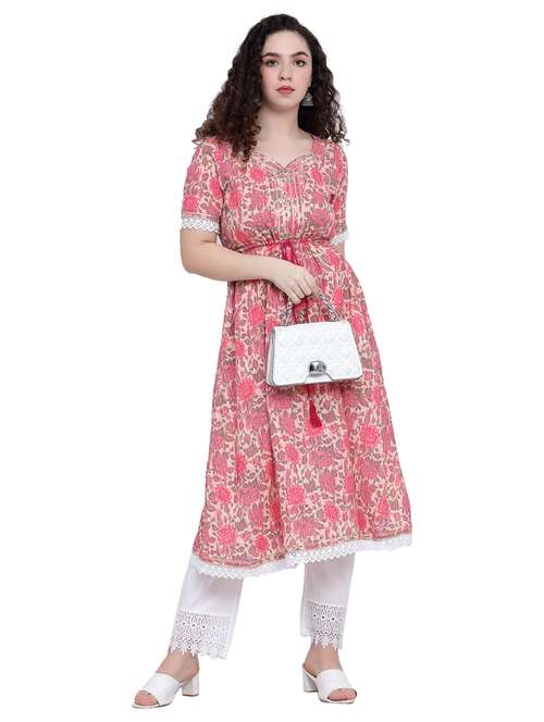 women's flared kurta - 19876512 -  Standard Image - 0