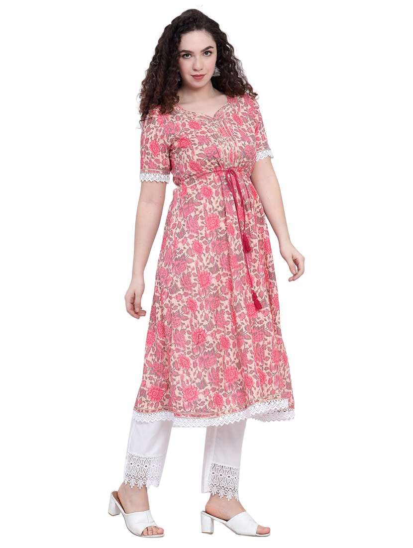 women's flared kurta - 19876512 -  Standard Image - 1
