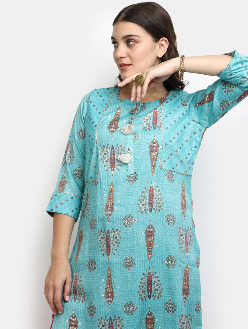 women's straight kurta - 19876587 - Standard Image - 4