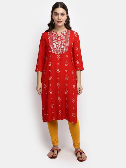 women's straight kurta - 19876598 -  Standard Image - 0