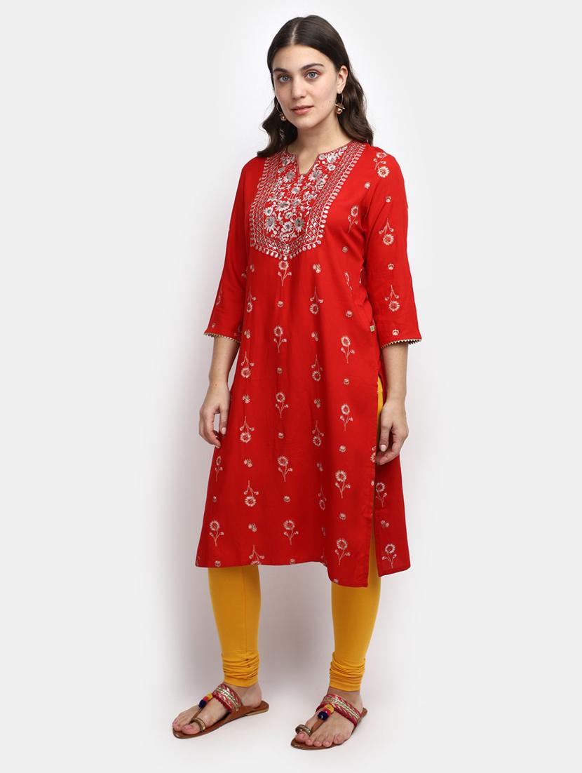 women's straight kurta - 19876598 -  Standard Image - 1
