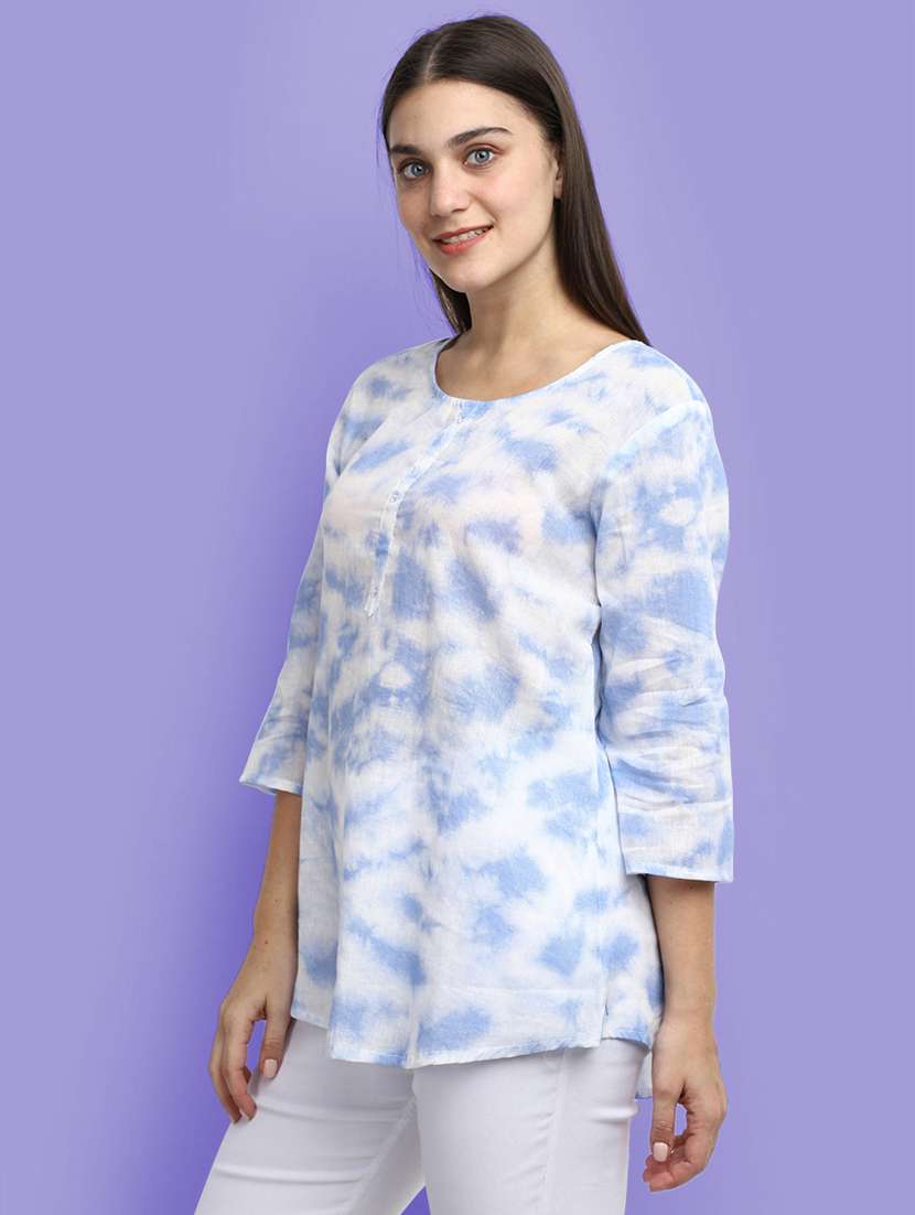 printed cotton straight kurti - 19876639 -  Standard Image - 1