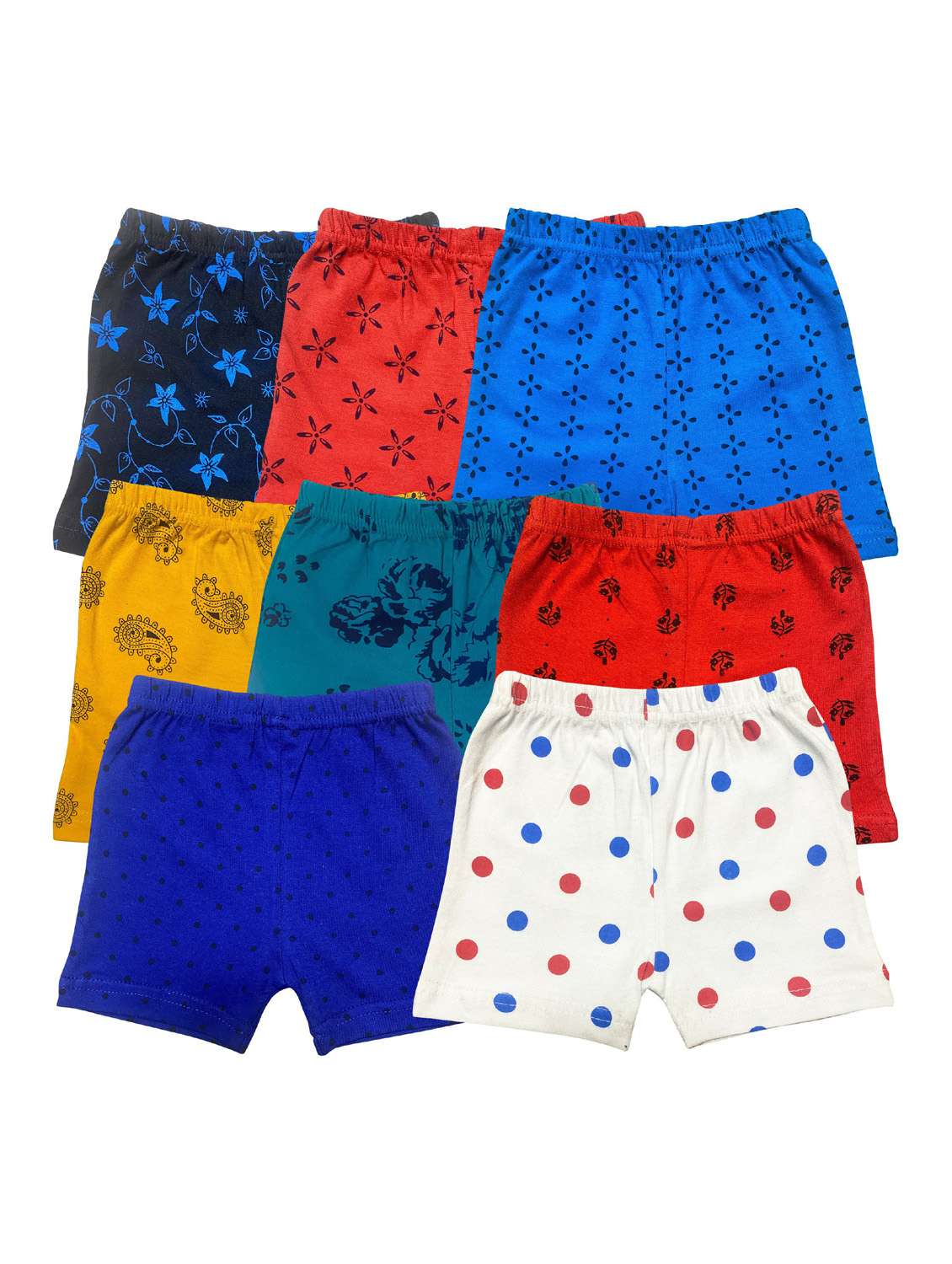 boys mid rise printed shorts combo