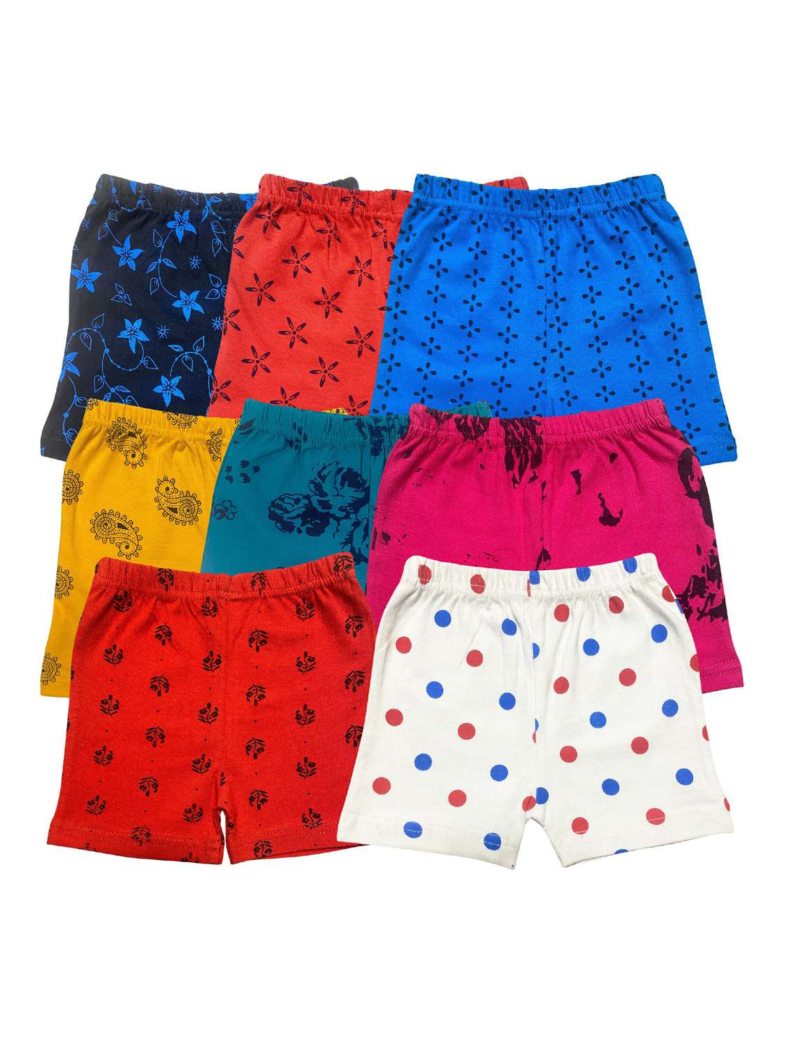 boys mid rise printed shorts combo