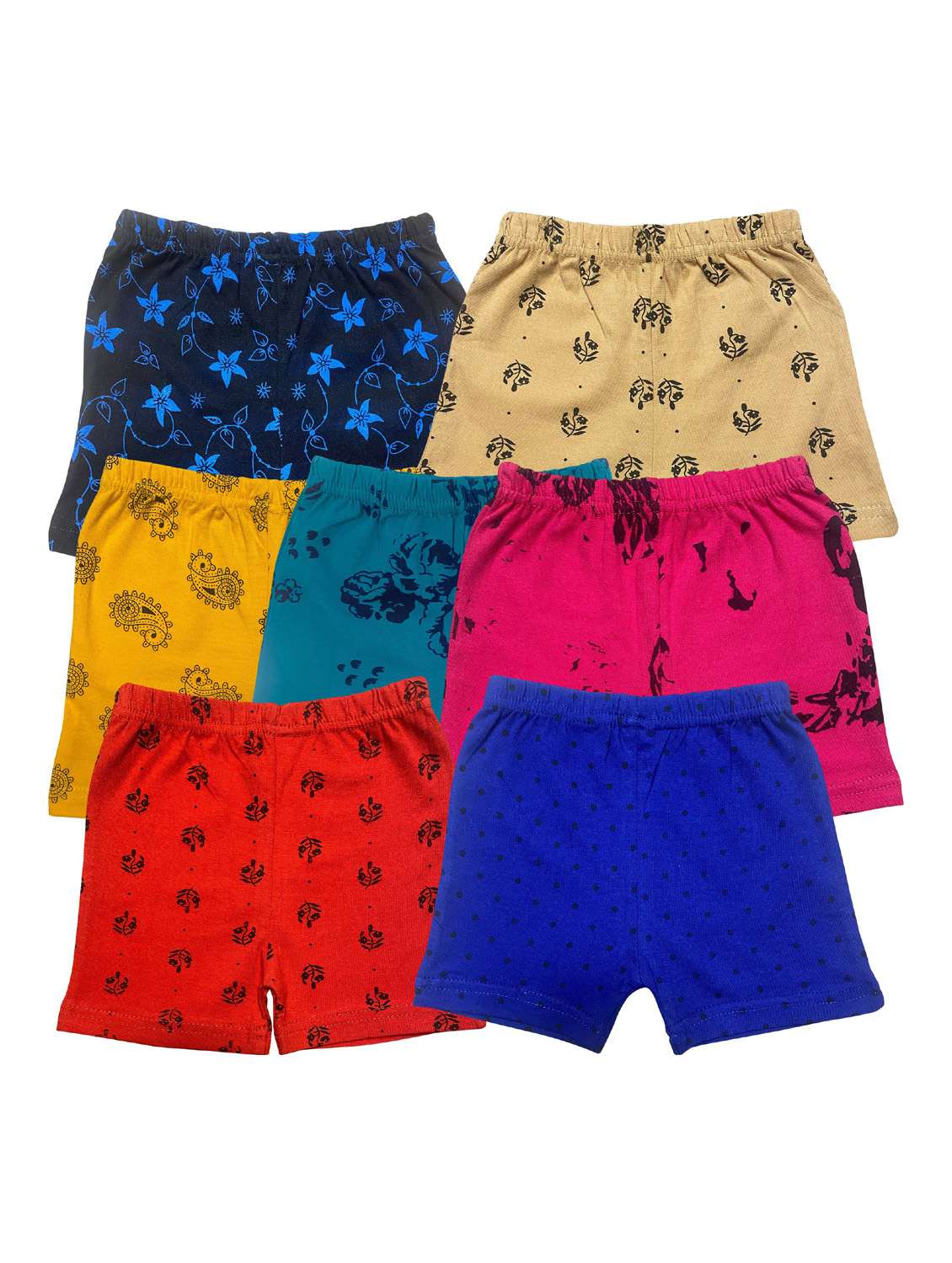 boys mid rise printed shorts combo