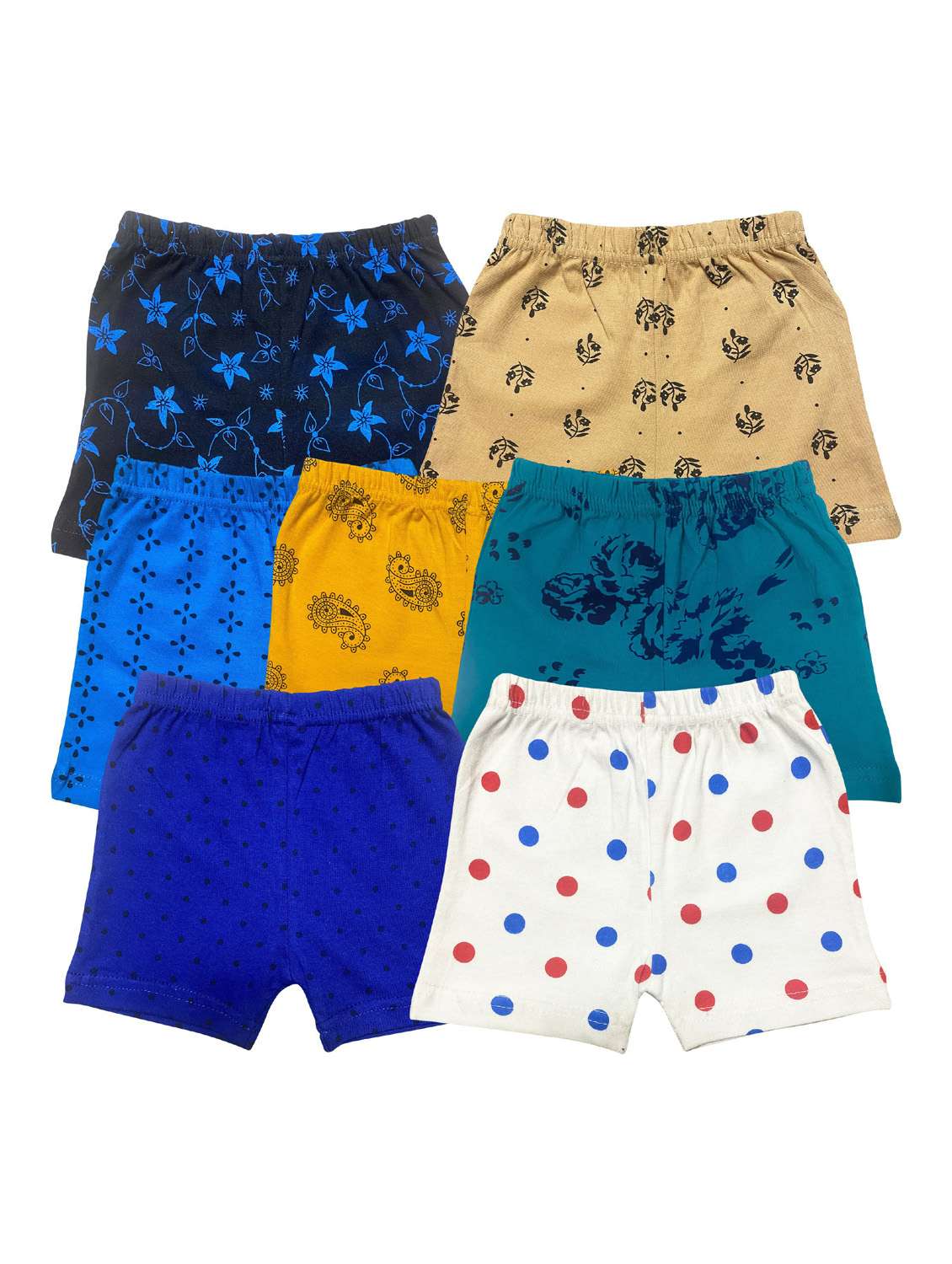 boys mid rise printed shorts combo