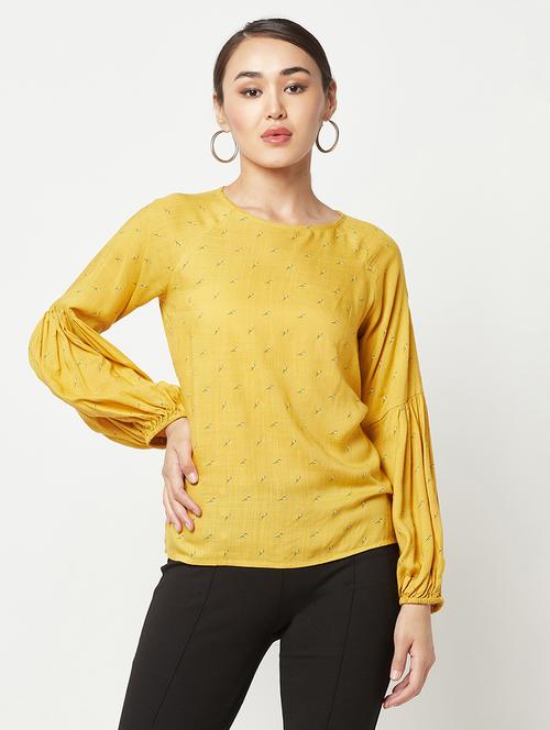 women's straight round neck top - 19878255 - Standard Image - 0
