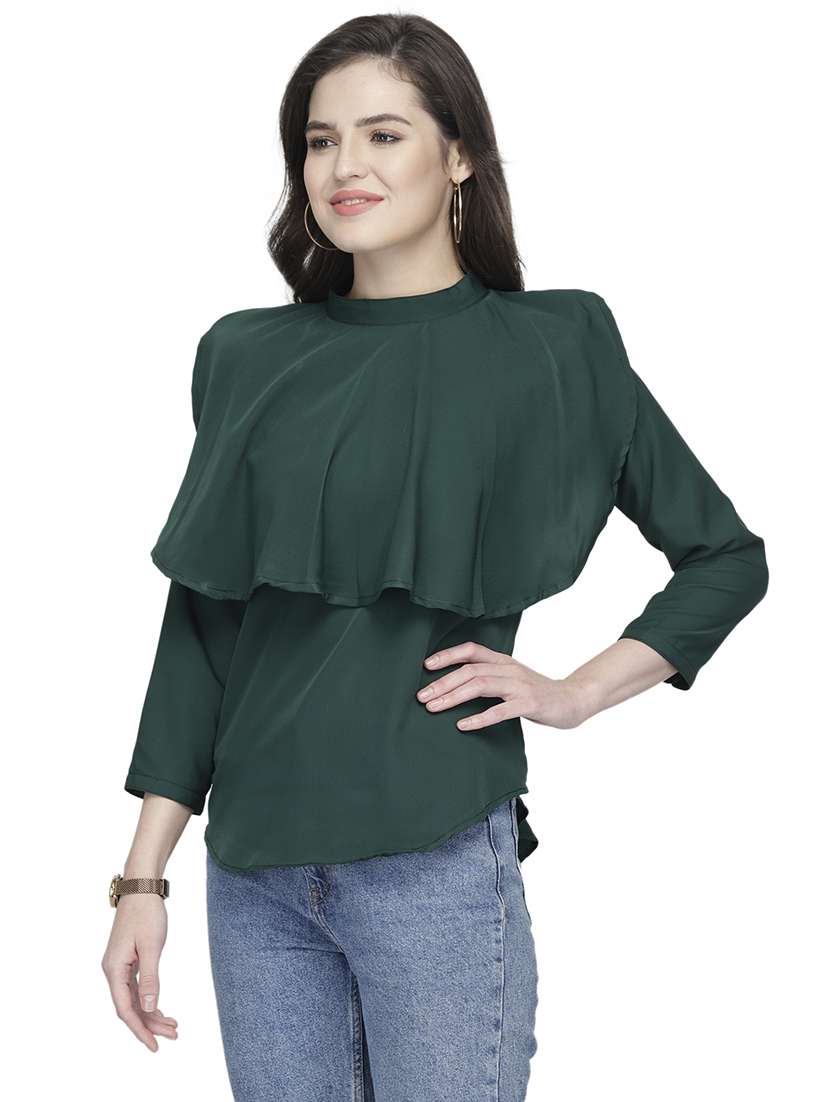 women's layered mock neck top - 19878397 -  Standard Image - 1