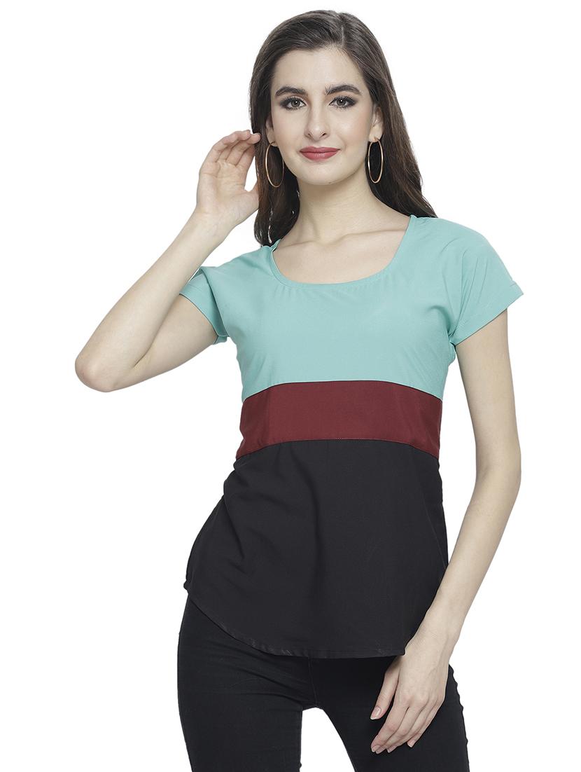 women's straight scoop neck top - 19878411 -  Zoom Image - 0