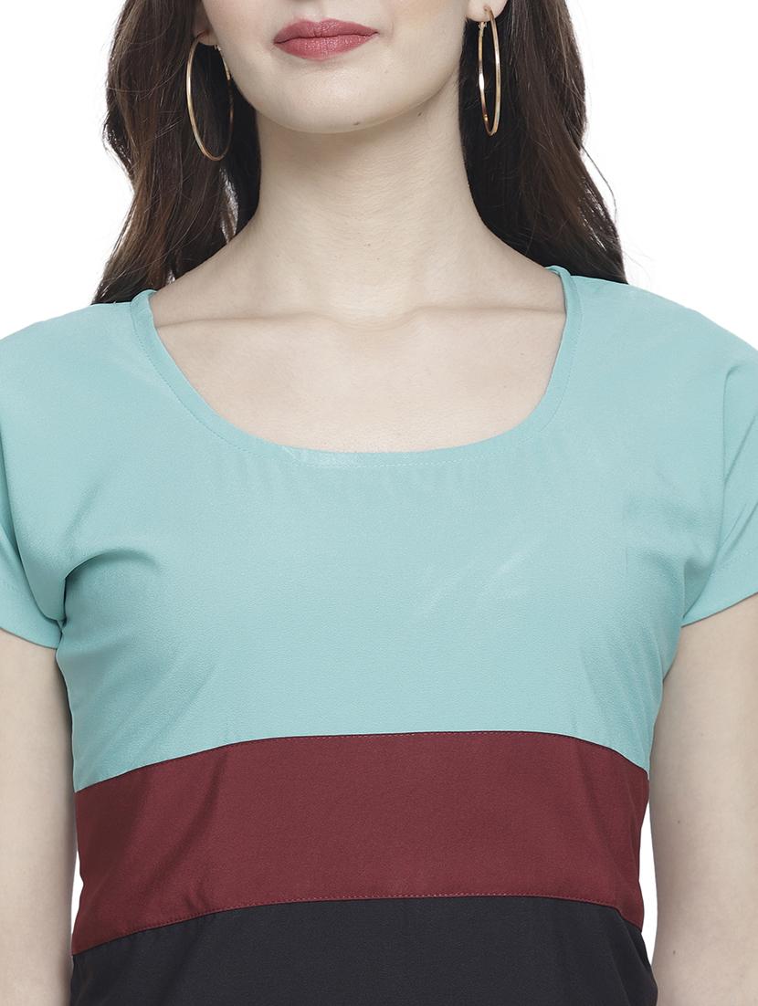 women's straight scoop neck top - 19878411 - Standard Image - 4