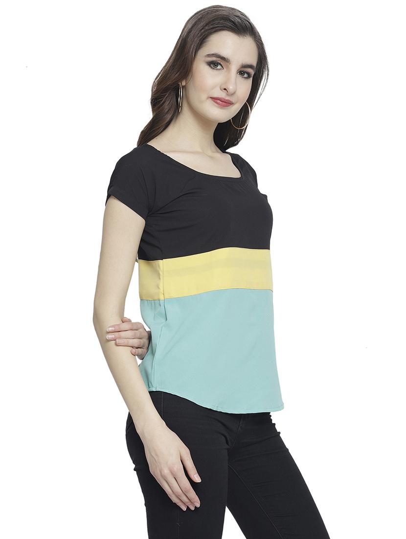 women's straight scoop neck top - 19878417 - Standard Image - 1
