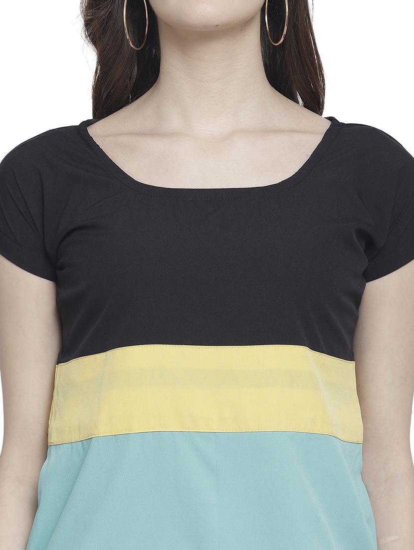 women's straight scoop neck top - 19878417 - Standard Image - 4