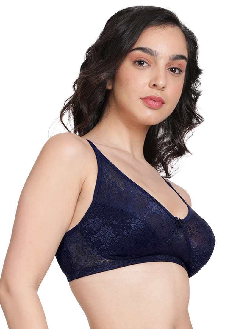 blue cotton blend tshirt bra - 19883191 -  Standard Image - 1