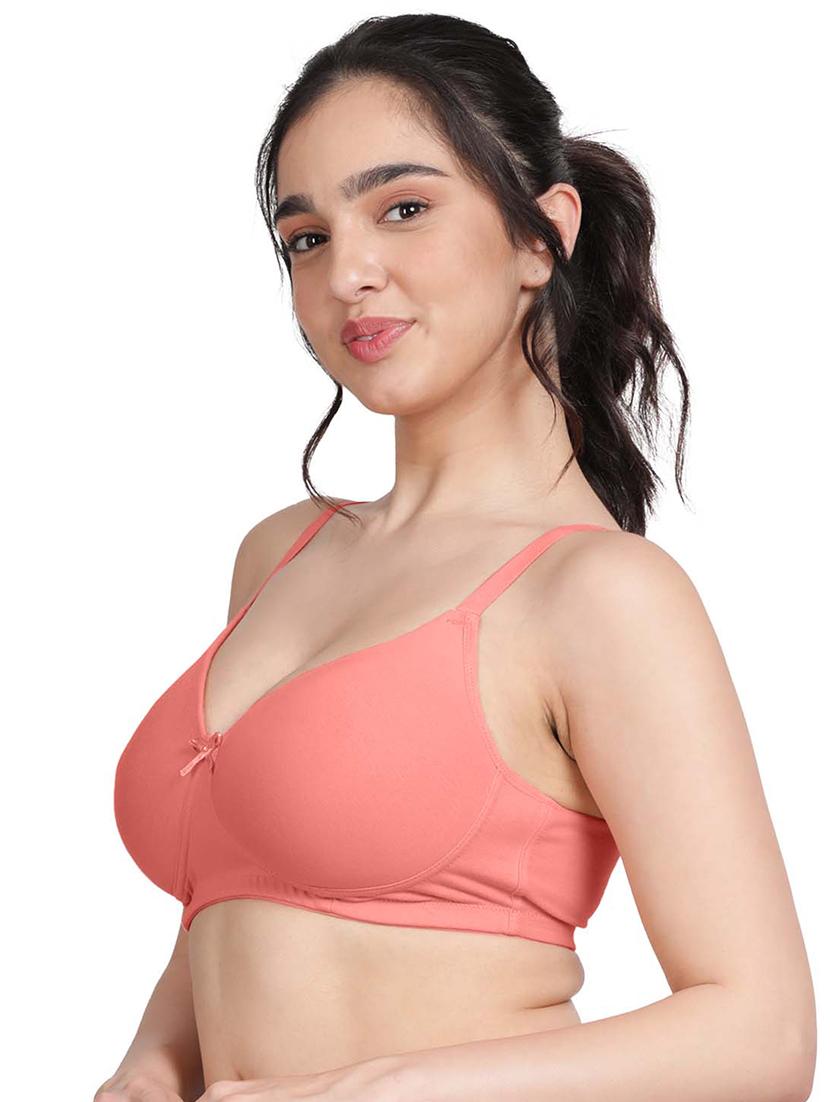 orange cotton tshirt bra - 19883199 - Standard Image - 1