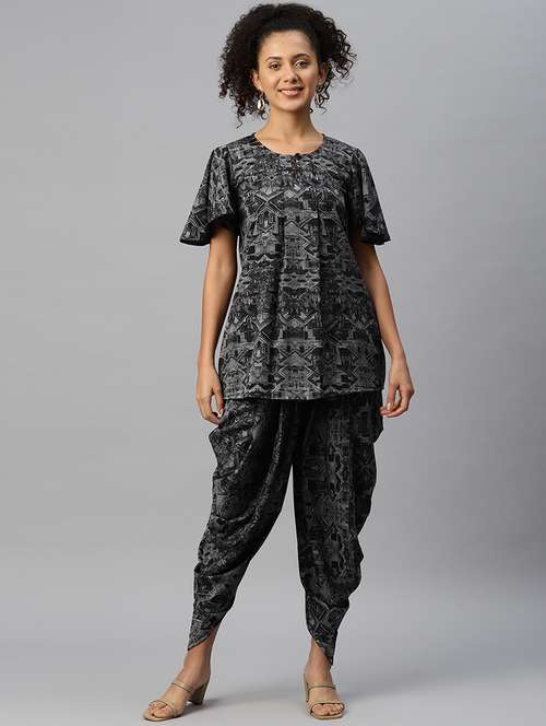 printed top and trouser set - 19883376 -  Standard Image - 0