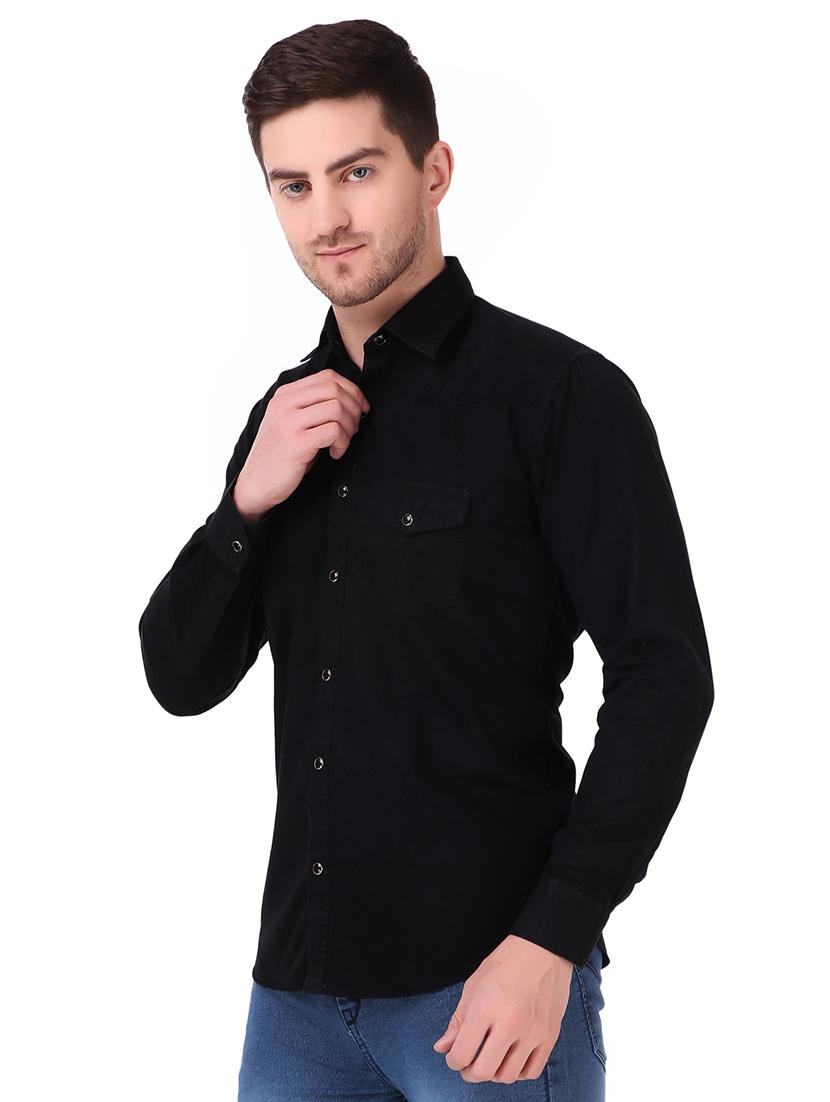 mens solid casual shirt - 19889555 - Standard Image - 1