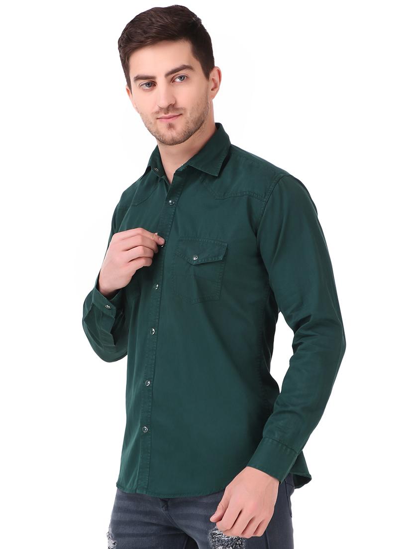 mens solid casual shirt - 19889556 - Standard Image - 1
