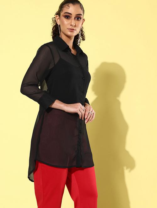 shirt collar solid regular shirt - 19889928 -  Standard Image - 0