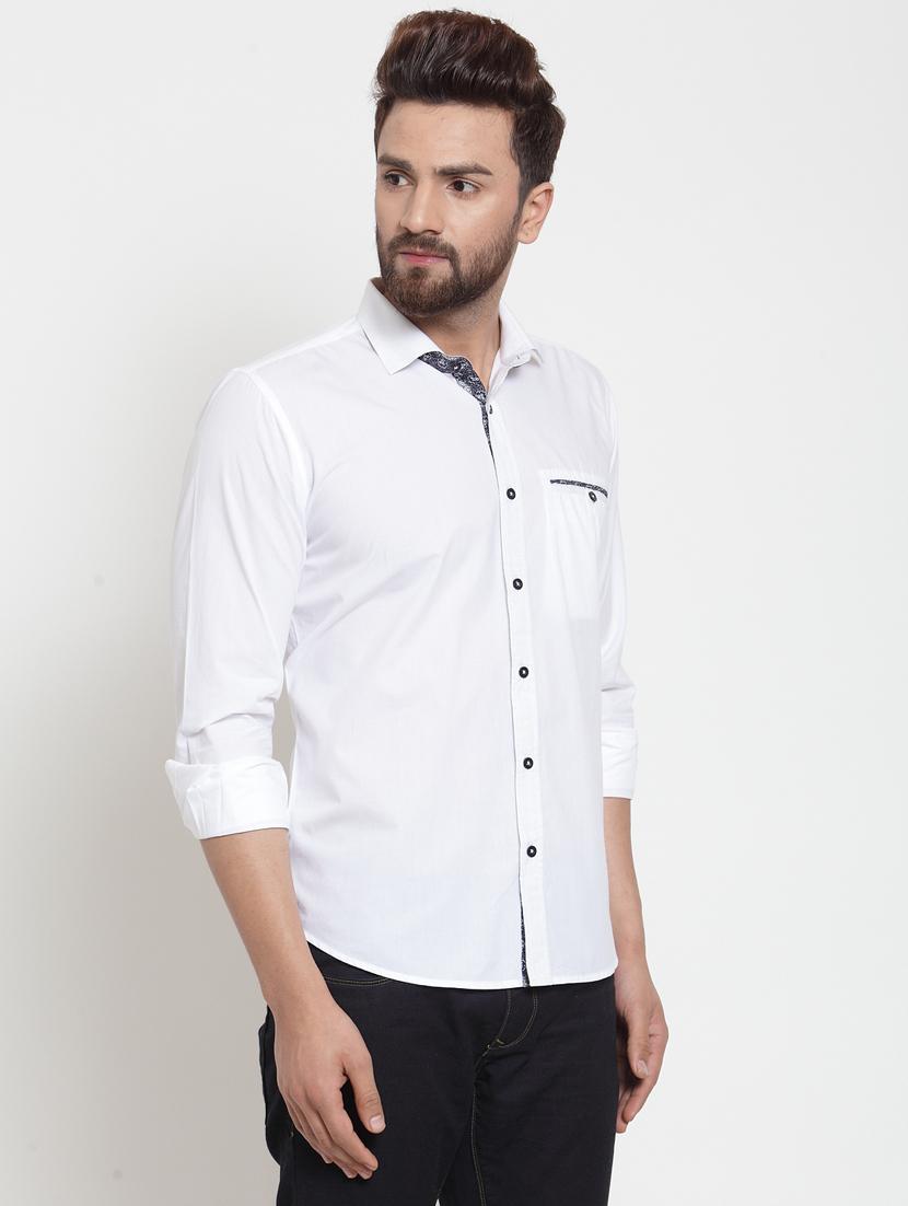 mens solid casual shirt - 19891599 - Standard Image - 1