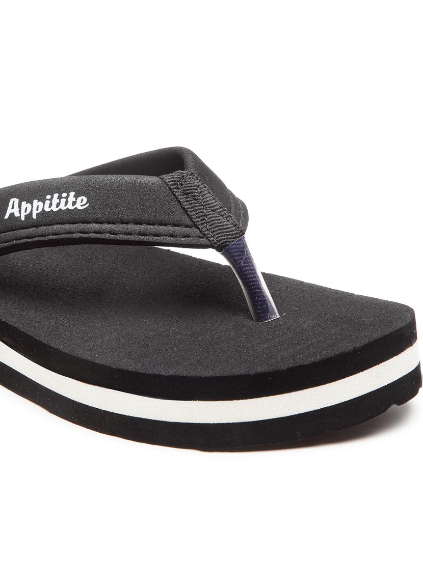 black slip on flip flop - 19891661 - Standard Image - 4