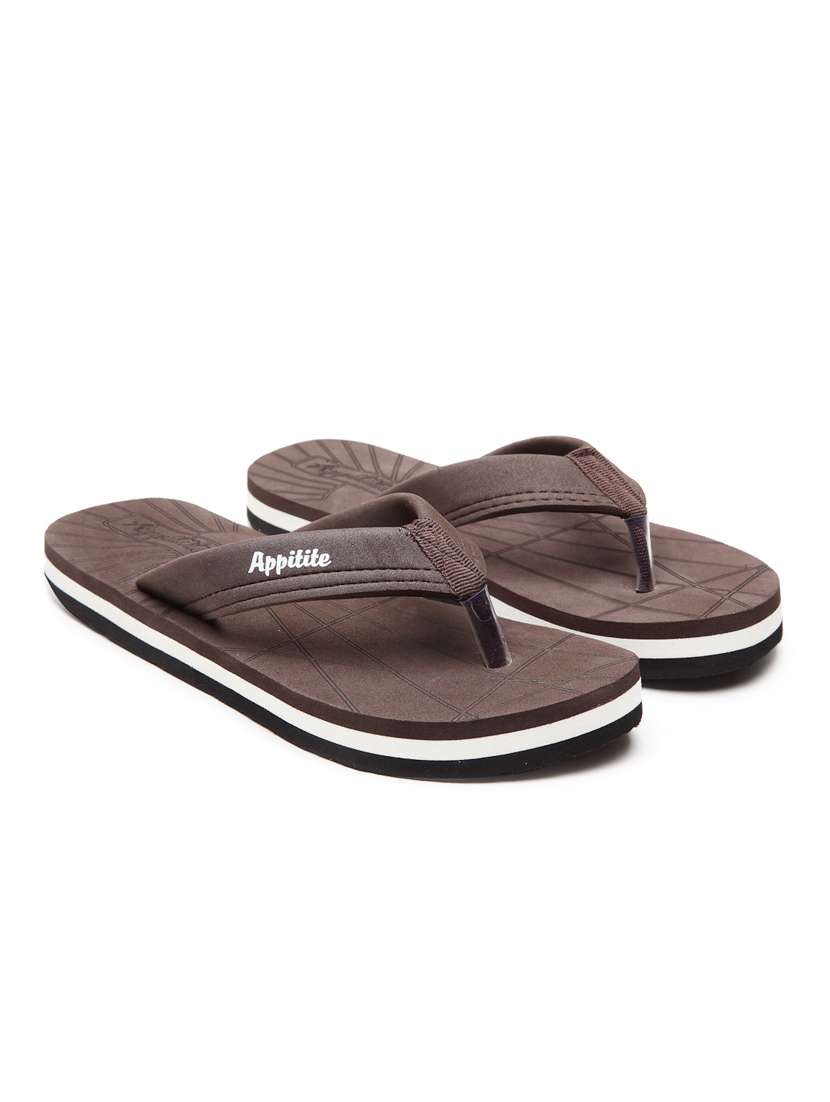 brown slip on flip flop - 19891666 -  Standard Image - 1