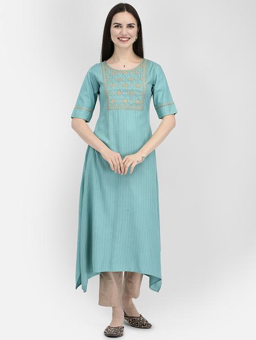 women's asymmetric kurta - 19891688 -  Standard Image - 0