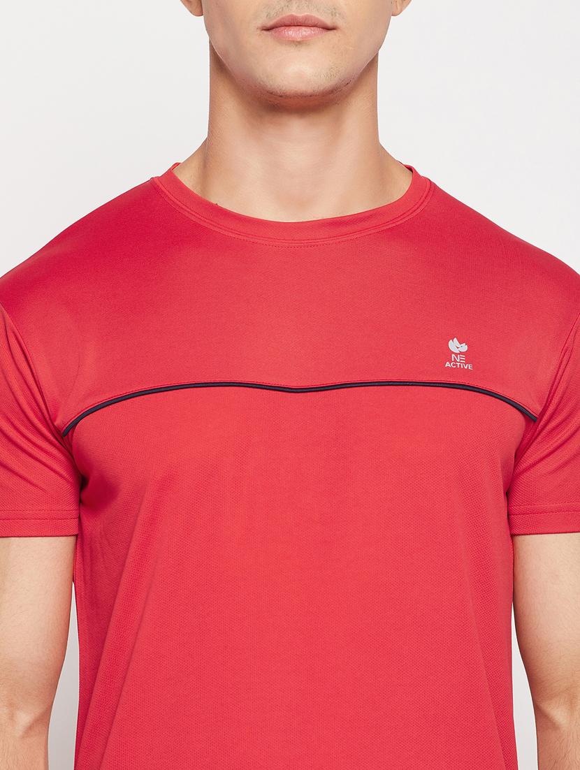 men solid polyester sports t-shirt - 19891804 - Standard Image - 4