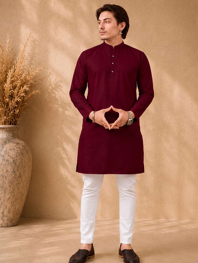 Pack Of 2 Multi Colored Solid Kurta Pyjama Set - 19892494 -  Standard Image - 1