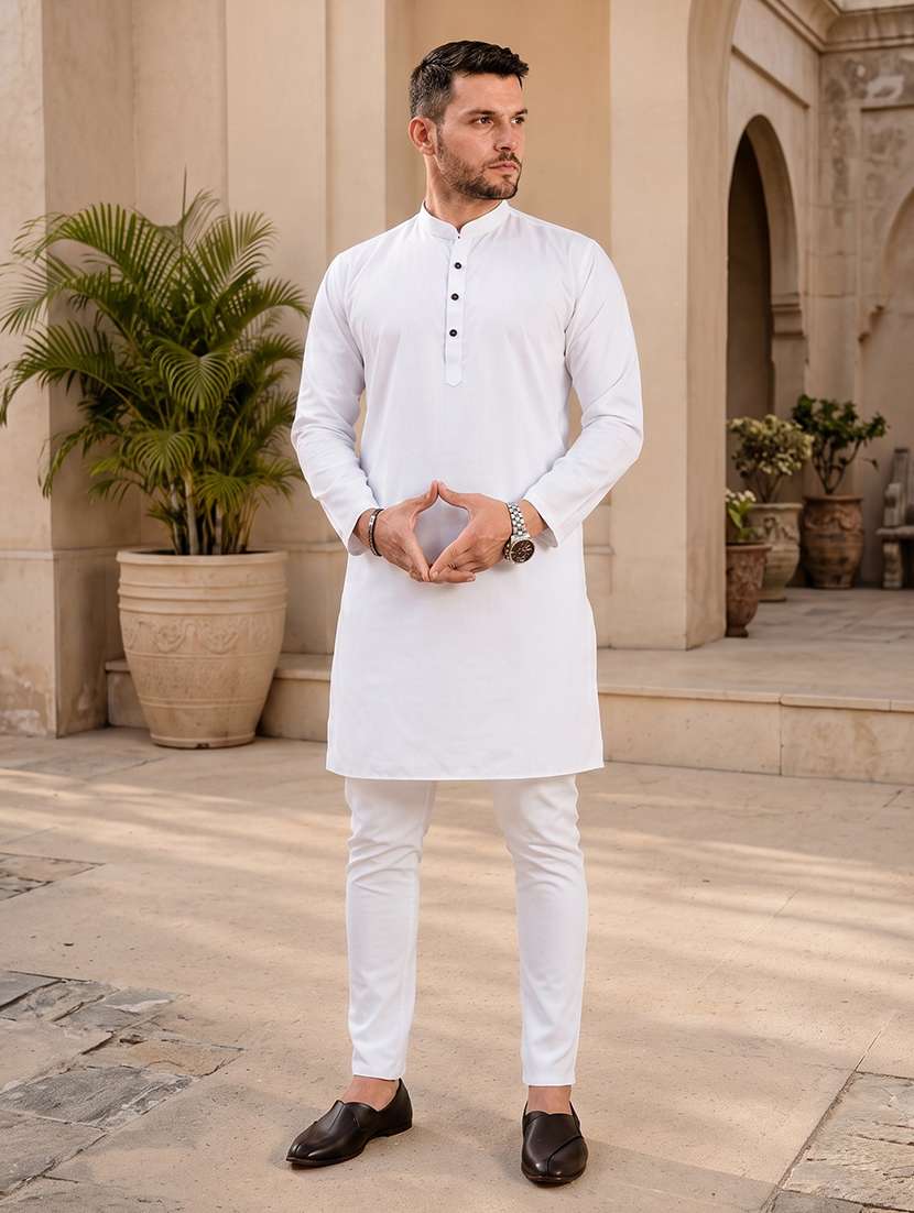 Pack Of 2 Solid Kurta Pyjama Sets - 19892993 -  Standard Image - 1