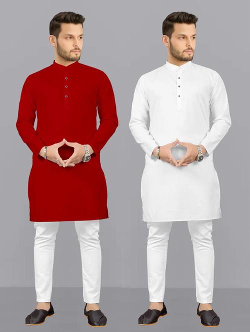 pack of 2 solid kurta pyjama sets - 19892996 -  Standard Image - 0