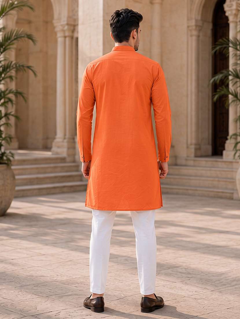 men pack of 2 solid kurta pyjama set - 19893041 -  Standard Image - 4