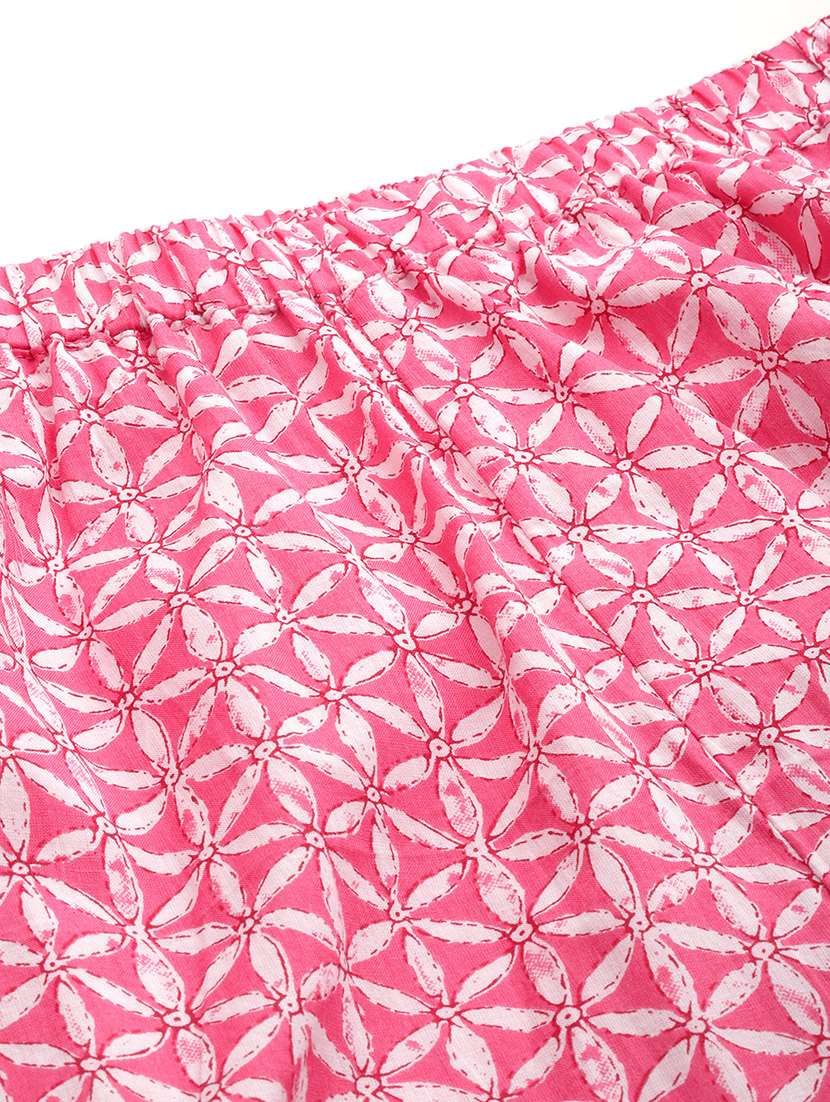 printed top and culottes plus size sets - 19893225 - Standard Image - 4