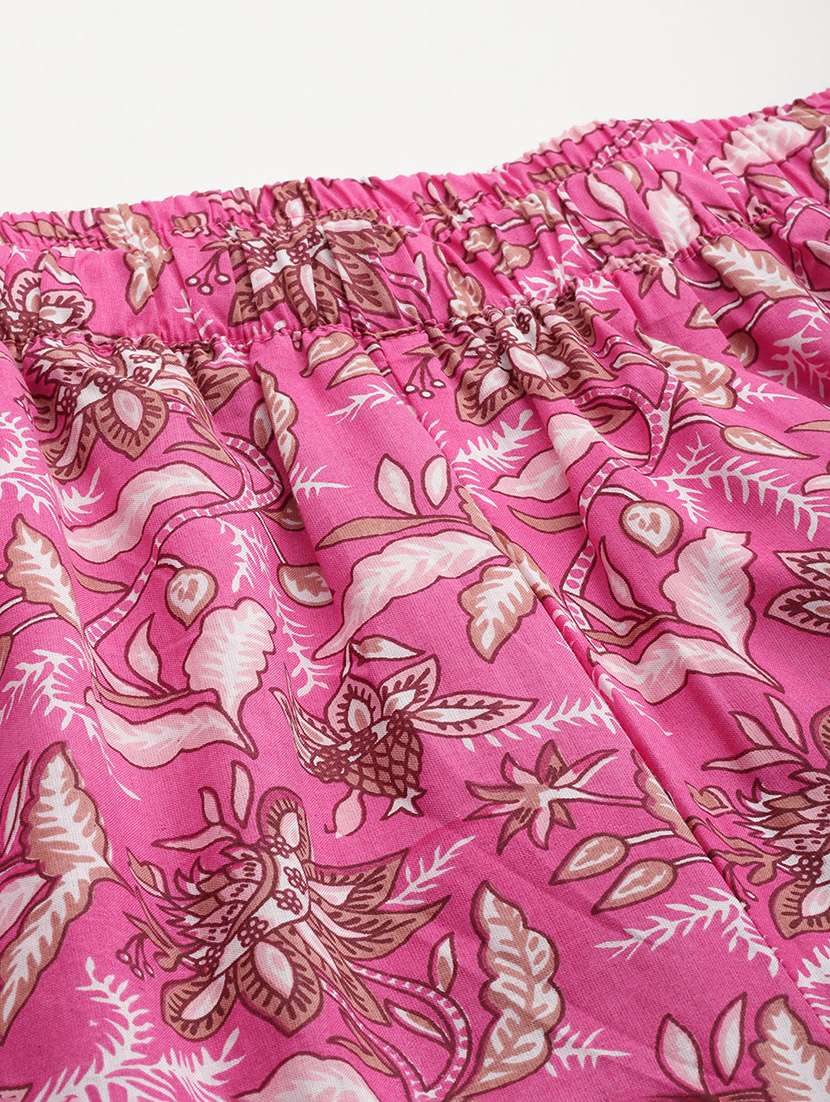 printed top and culottes plus size sets - 19893229 - Standard Image - 4