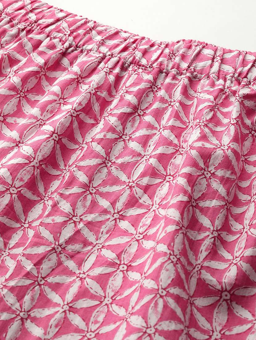 printed top and culottes plus size sets - 19895053 - Standard Image - 4