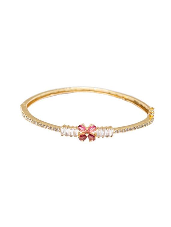 red gold plated bangle bracelet - 19895056 - Zoom Image - 0