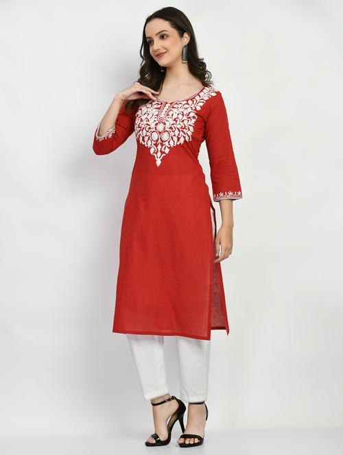 women's straight kurta - 19896004 - Standard Image - 0