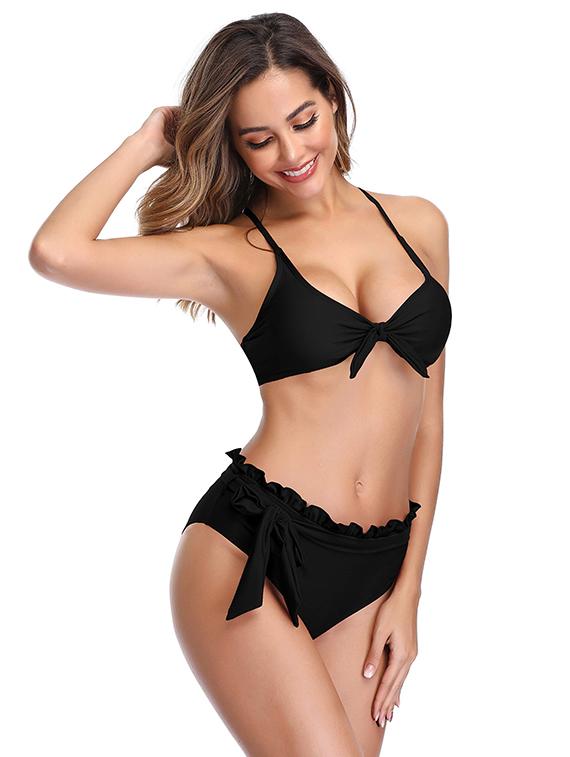 black poly spandex bikini - 19896990 -  Standard Image - 1