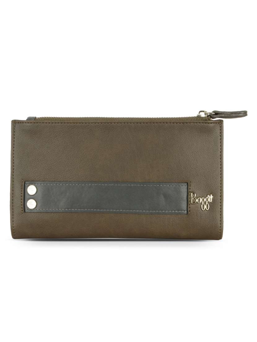 green pvc wallet