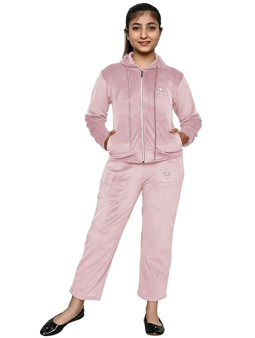 pink wool full length set