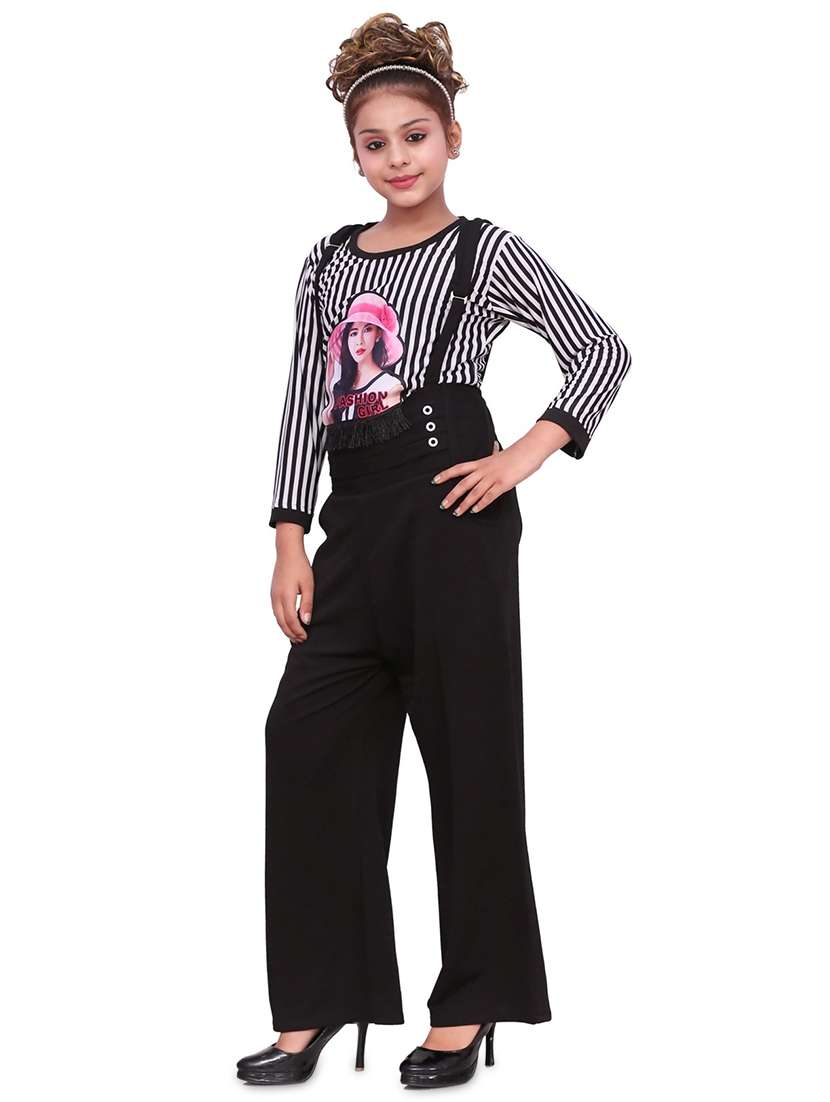 black solid dungarees  - 19899647 -  Standard Image - 1