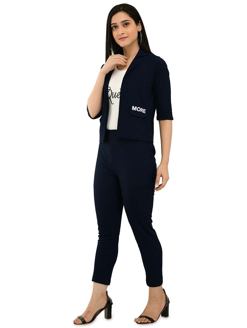 blue solid co-ord - 19899825 -  Standard Image - 1