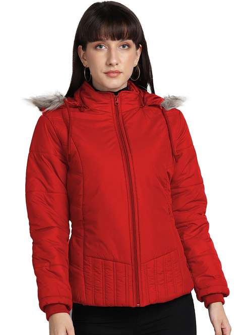 women solid long sleeve quilted jacket  - 19899845 -  Standard Image - 0