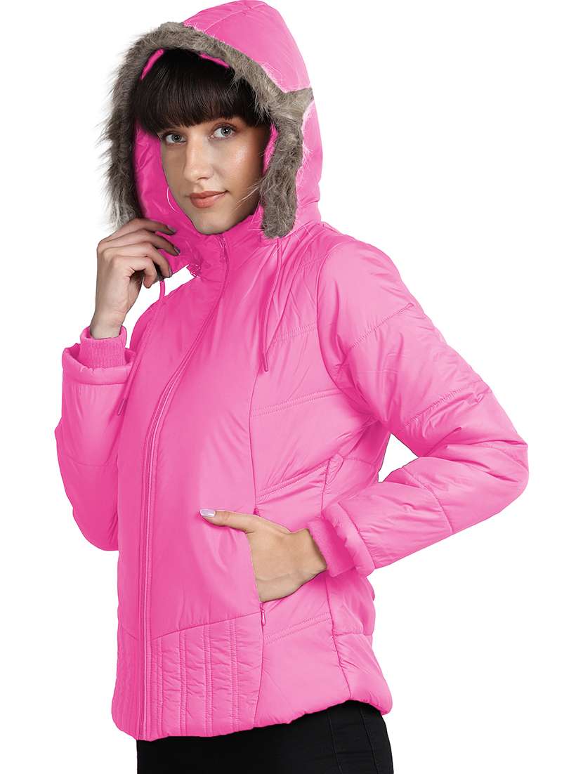 pink faux fur jacket - 19899847 -  Standard Image - 1