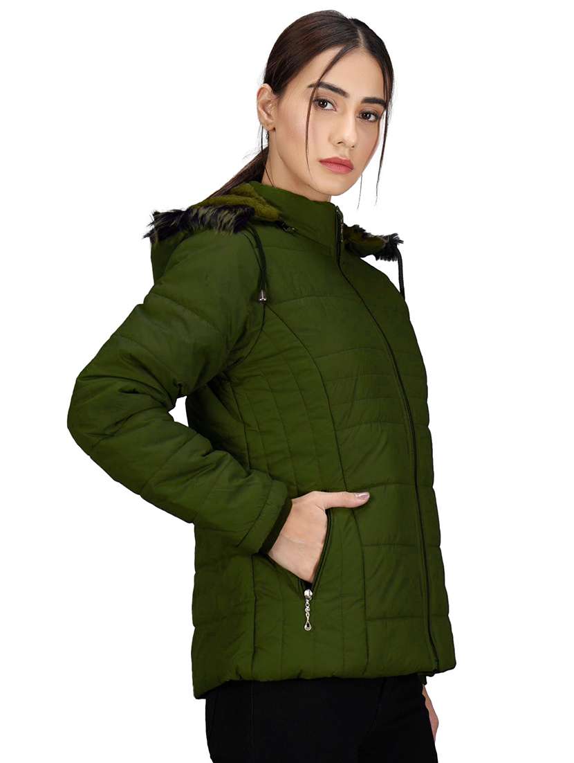 green nylon jacket - 19899861 -  Standard Image - 1