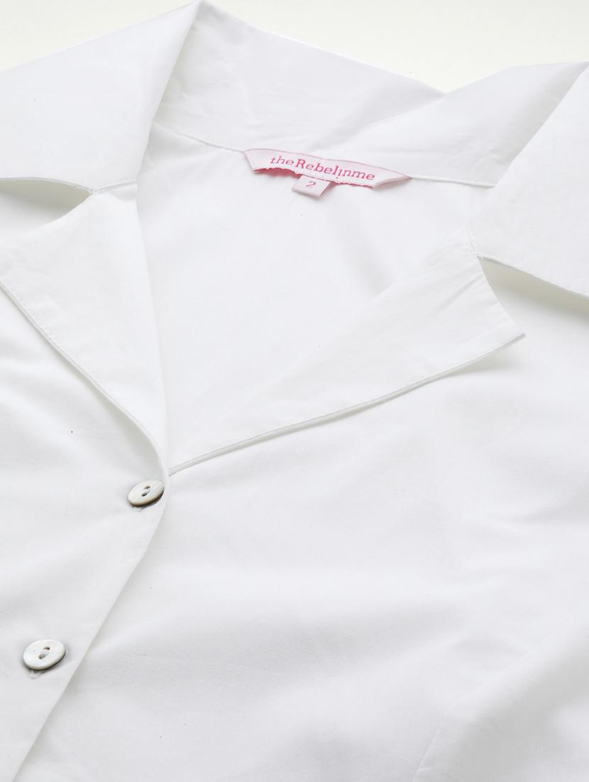women's straight collared top - 19902918 - Standard Image - 4