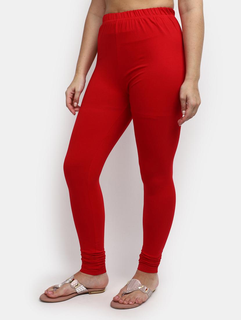 v-mart solid women's leggings - 19902962 - Standard Image - 1