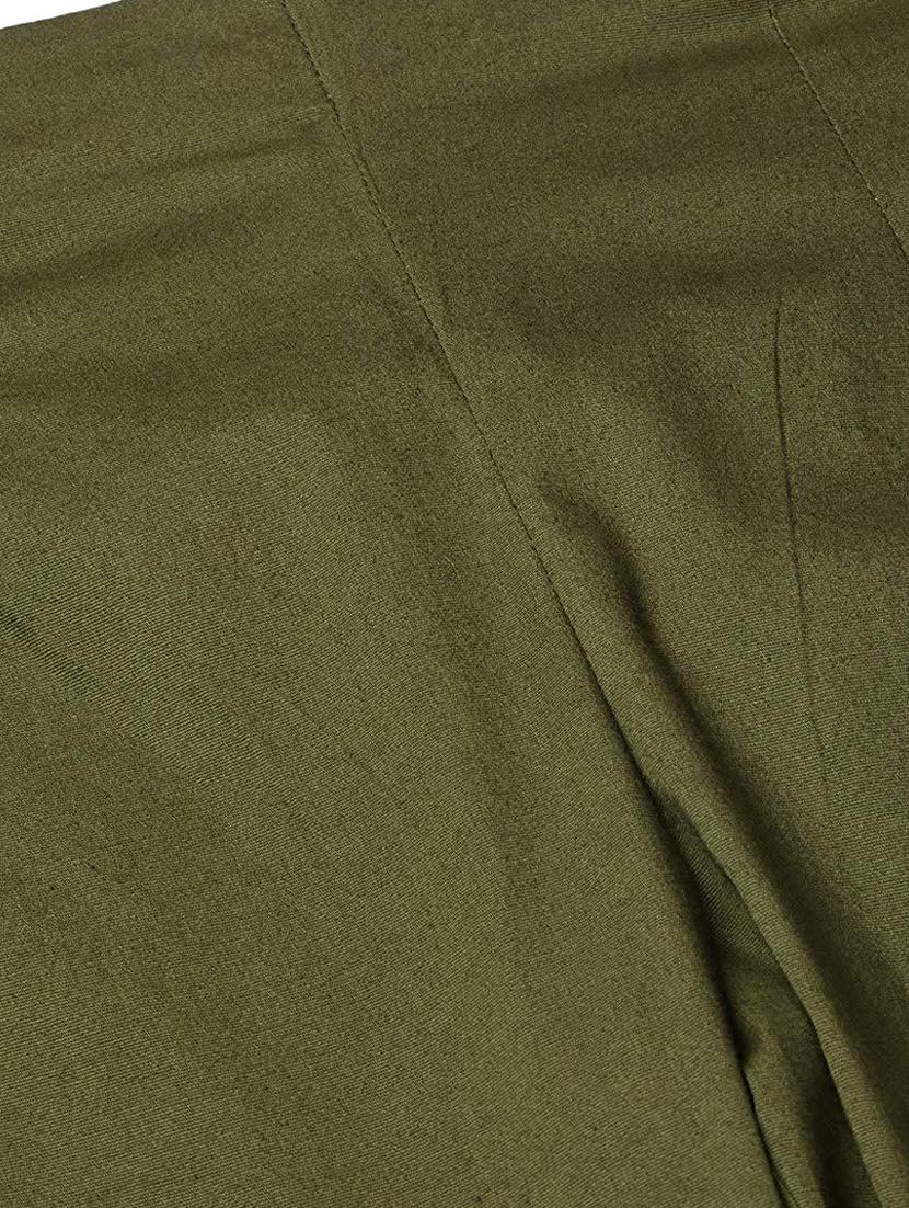 women mid-rise solid flat front trouser - 19904501 - Standard Image - 4