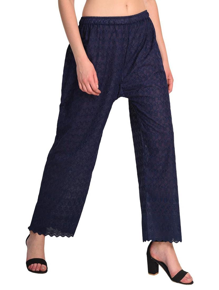 mid rise solid palazzo - 19904884 - Standard Image - 1