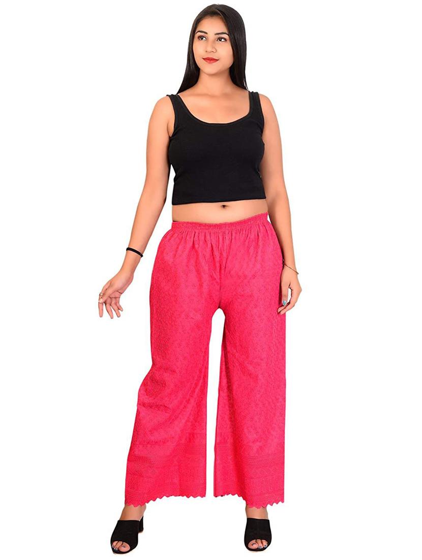 mid rise solid palazzo - 19904885 - Standard Image - 4