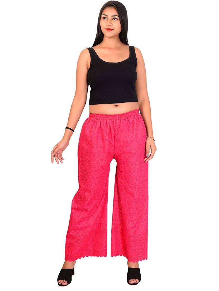 mid rise solid palazzo - 19904897 - Standard Image - 4